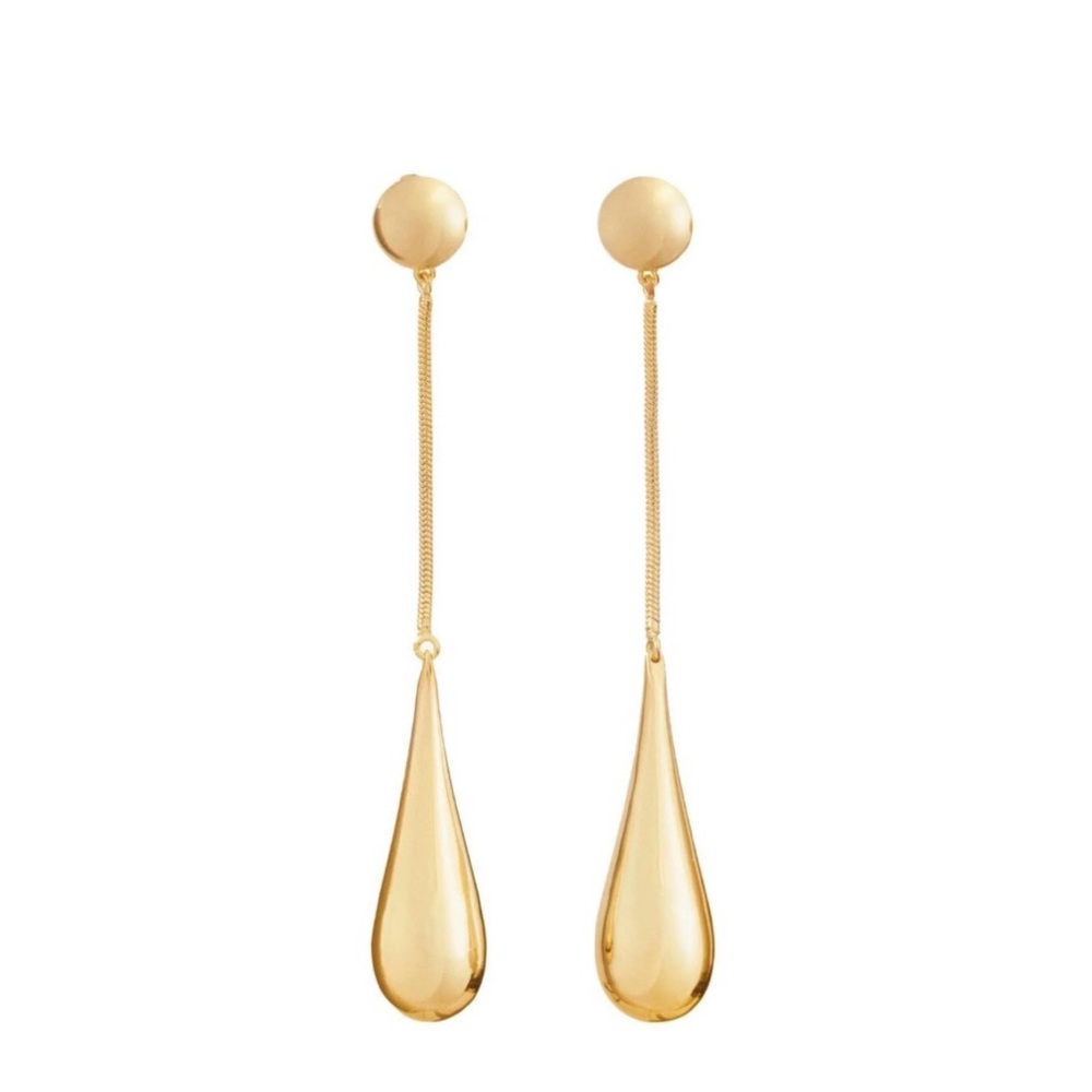 Elegant Gold Teardrop Earrings